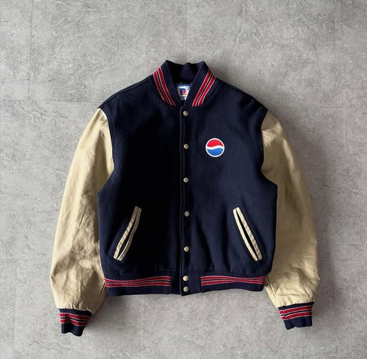 Classic Collegiate Jacket – Red/White/Blue Trim